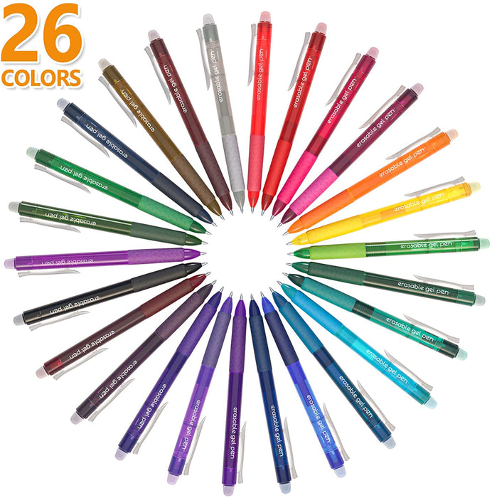 Colored Erasable Gel Pens - Set of 12