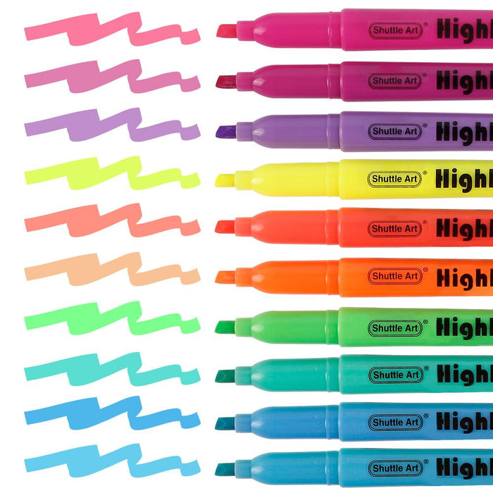 Highlighter Markers,10 bright colors - Set of 30 — Shuttle Art