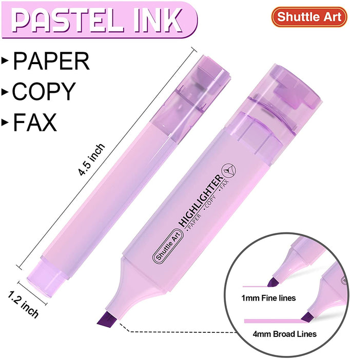 BAYTORY Pastel Highlighters and Colored Ink Pens, Glitter
