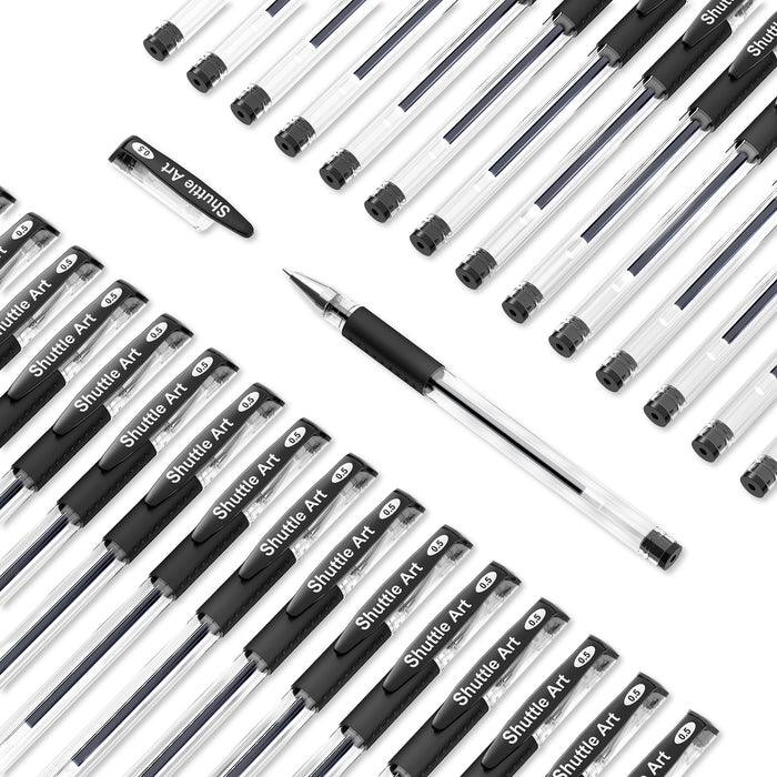 Black Gel Pens - Set of 50