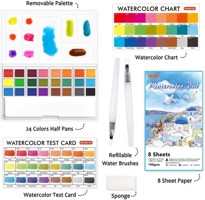 Watercolor Paint - Set of 24