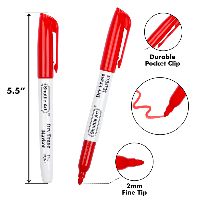 Magnetic Dry Erase Markers - Set of 15 — Shuttle Art