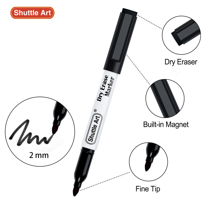 Black Dry Erase Markers - Set of 25 — Shuttle Art