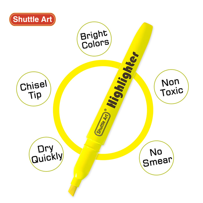 Yellow Highlighter Markers - Set of 70