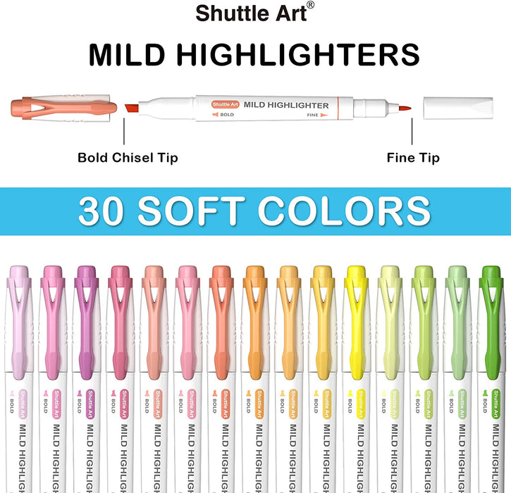 Pastel Highlighters - Set of 30