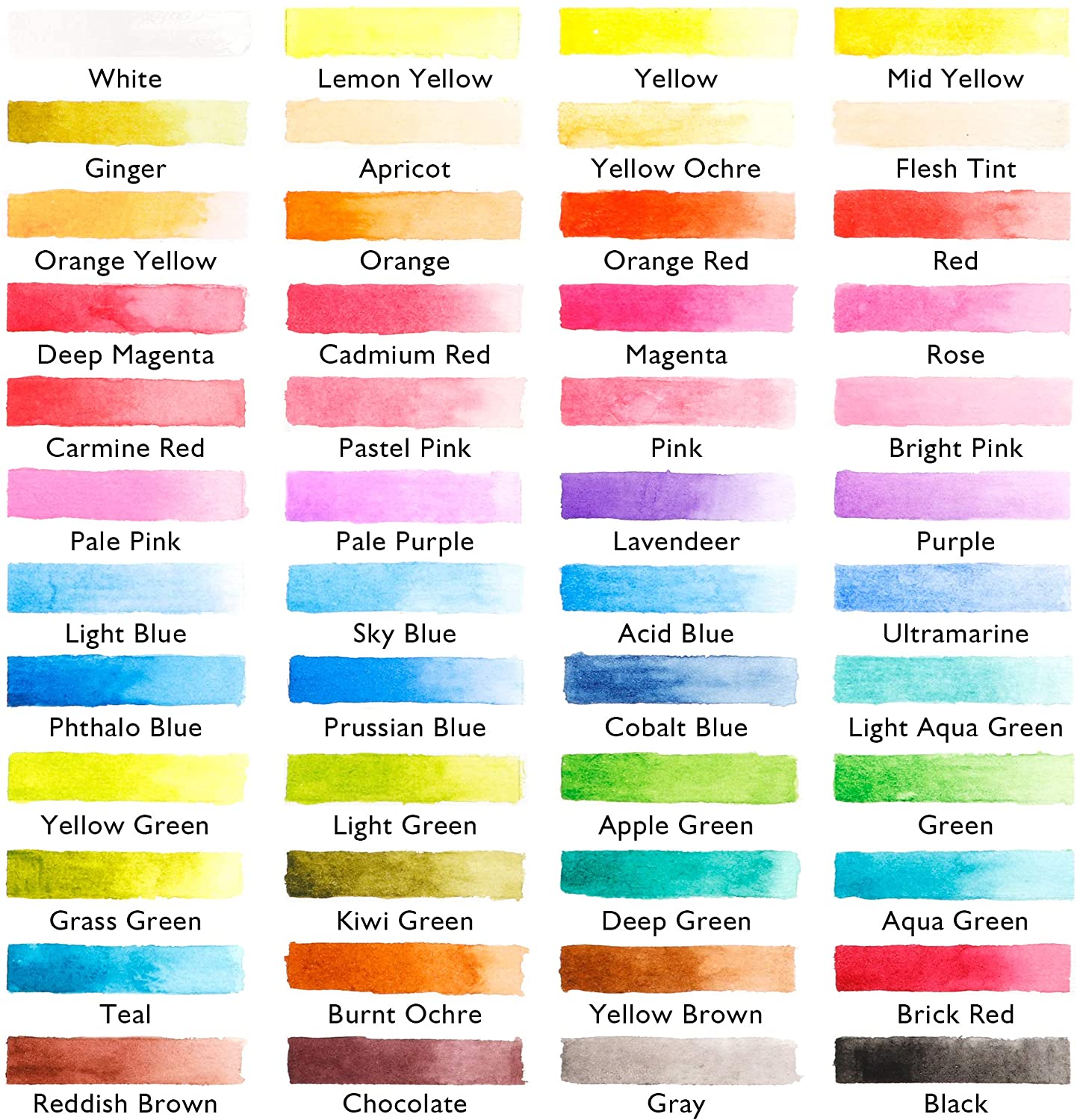 Watercolor Paint - Set of 48