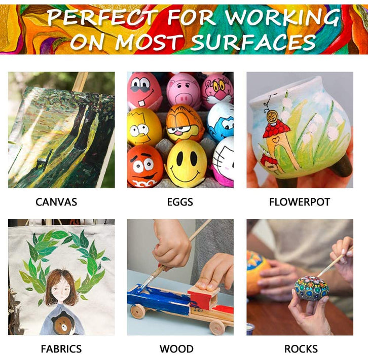 Neliblu Kids Starter Paint Set (48 Pcs) - Art Kit With Acrylic Paint, Easel,  Ca on eBid United States