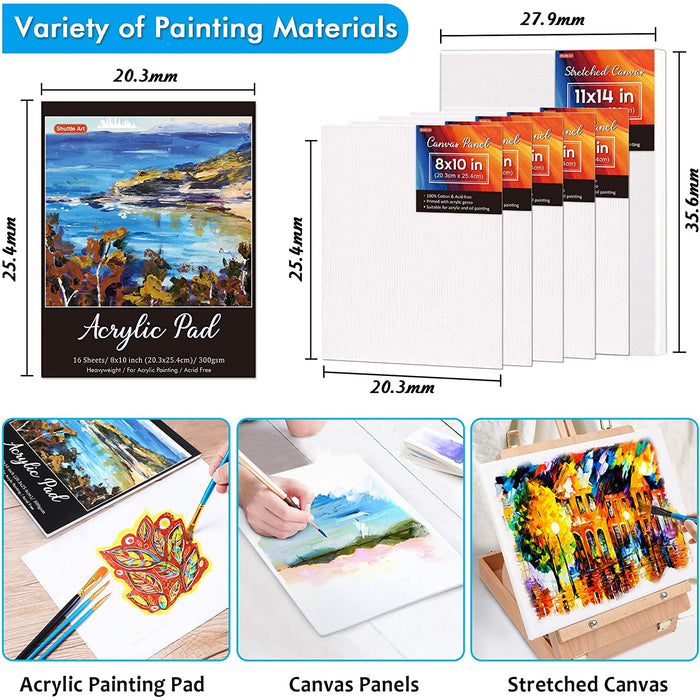  Inburit Art Paint Set for Kids, Painting Supplies Kit