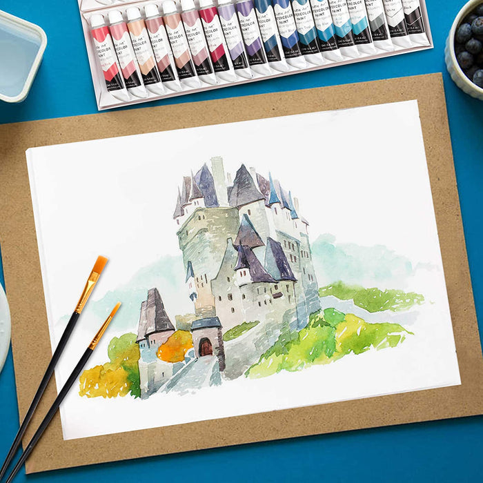 Castle Art Supplies 24 x 12ml Watercolor Paint Tube Set