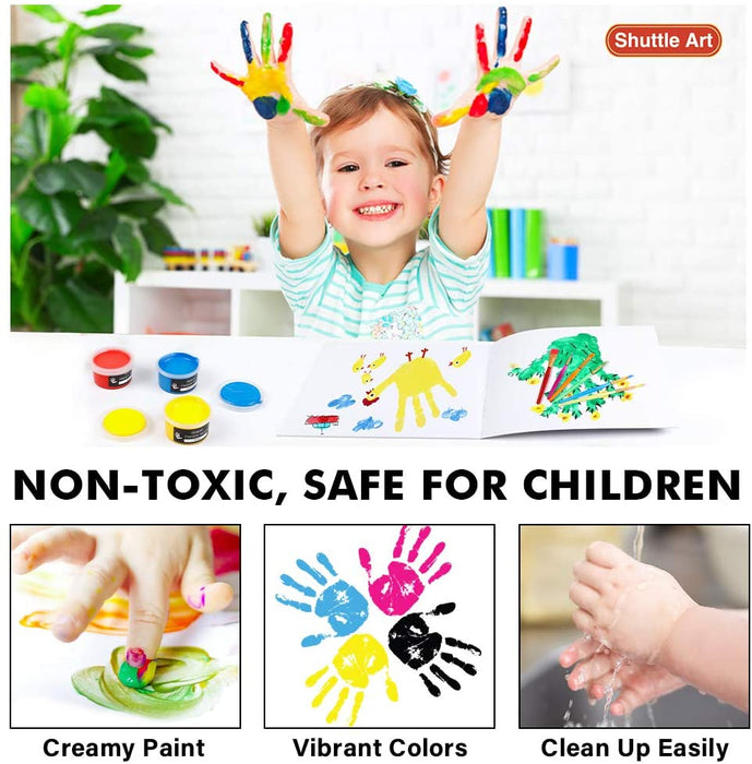 New 12 Color Washable Baby Finger Painting Fun Finger Painting Kit
