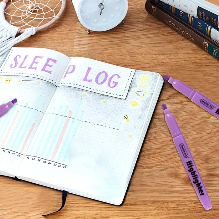 Purple Highlighter Markers - Set of 30