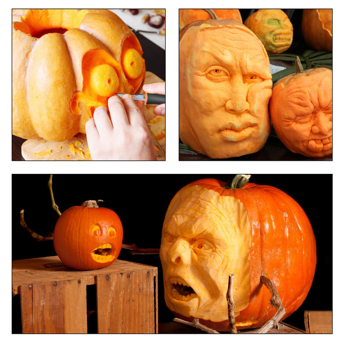 Halloween Pumpkin Carving Kit, 15 Pieces, by Pumpkin Masters