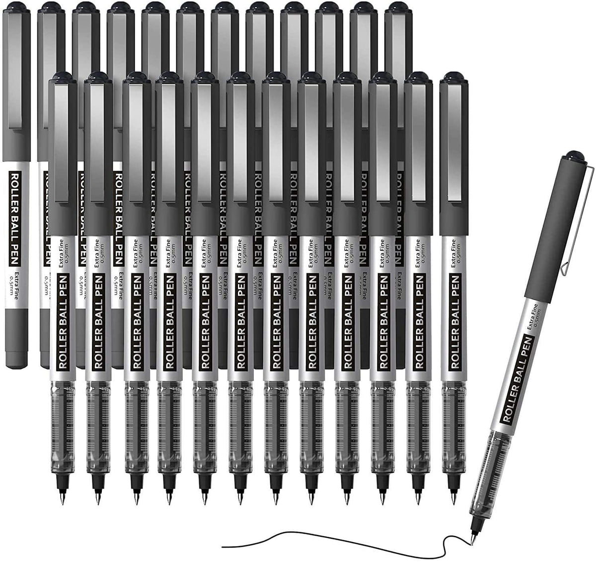 Retractable Black Gel Pens - Set of 100 — Shuttle Art