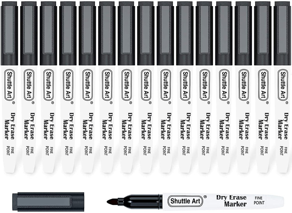 Black Dry Erase Markers - Set of 15