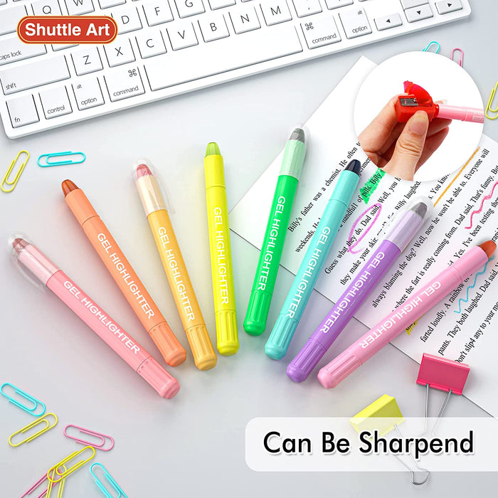 Shine Bright Wax Highlighter Set Back to School Supplies Highlighter for  Bible Bullett Journal Supplies 