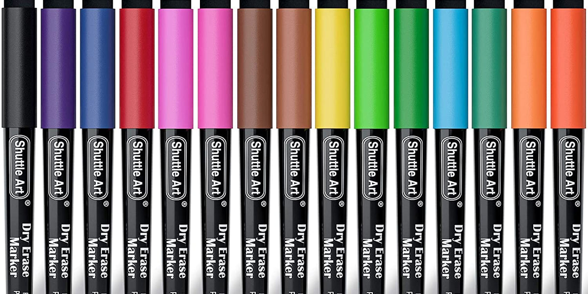 Dry Erase Markers, Shuttle Art 20 Colors Magnetic Whiteboard Markers with  Erase, Fine Tip Dry Erase Markers Perfect for Writing on Dry-Erase  Whiteboard Mirror Glass for School Supplies 