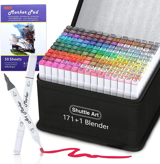 Dual Tip Art Markers - Set of 172