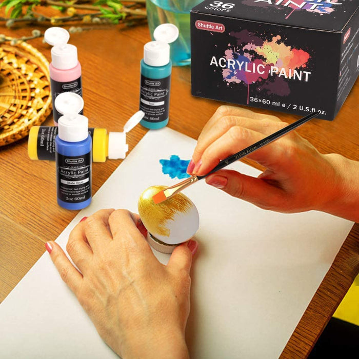  Shuttle Art Paint Pens, 36 Colors Acrylic Paint