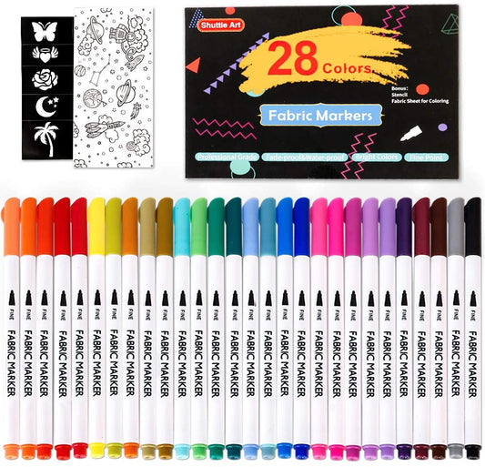 Fabric Markers - Set of 28