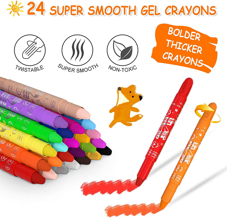 Gel Crayons - Set of 24 — Shuttle Art