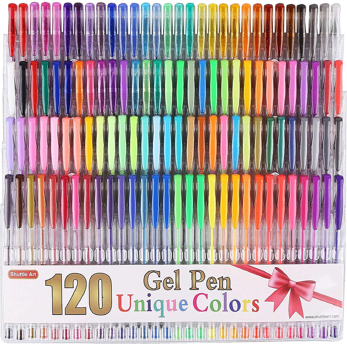 Gel Pens for Adult Coloring Books, 32 Colors Gel Marker Set Colored Pen  with 40%