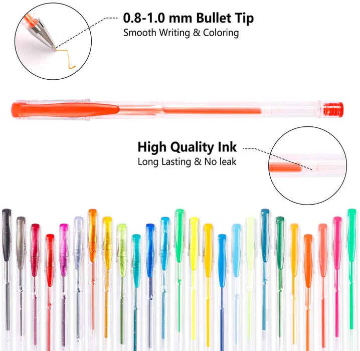 Shuttle Art Gel Pens, 120 Pack Gel Pen Set Packed in Metal Case, 60 Unique  Colors with 60 Refills for Adults Coloring Books Drawing Doodling Crafts  Scrapbooking Journaling 