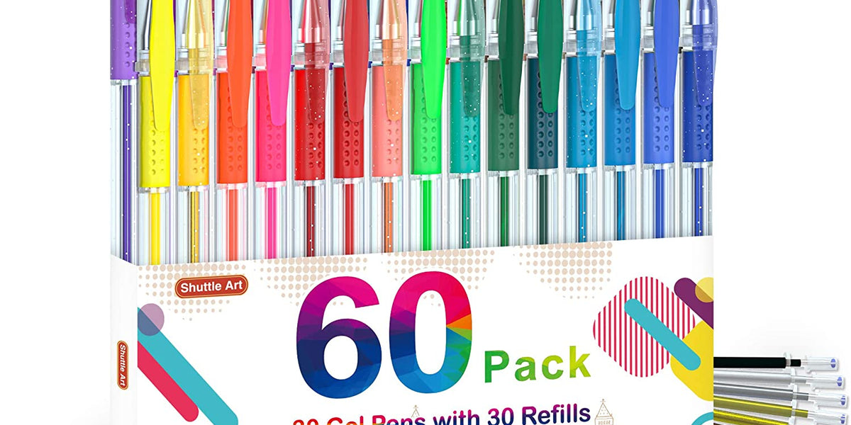  VaOlA ART Colored Pens 30 Psc Glitter Gel Pens for