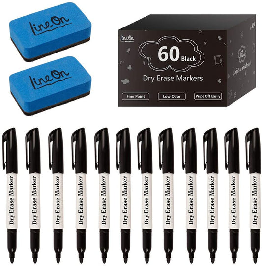 Black Dry Erase Markers - Set of 60