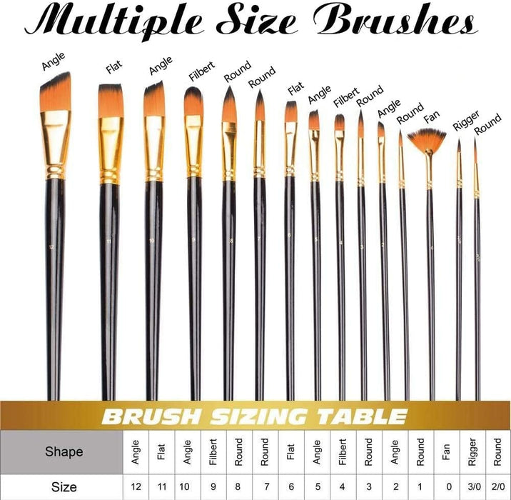 Paint Brush - Set of 18