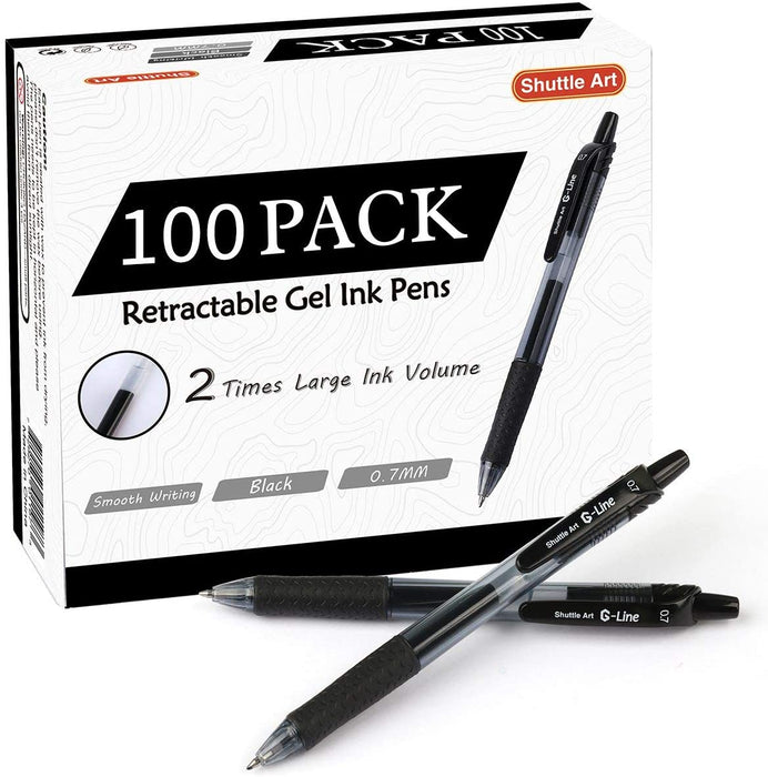 100 Piece Gel Pen Set with Case