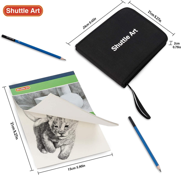 Shuttle Art drawing kit, shuttle art 103 pack drawing pencils set