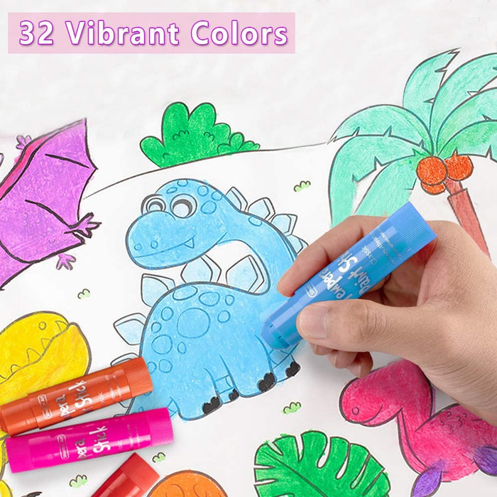  Kids Washable Finger Paints Set, Shuttle Art 33 Pack