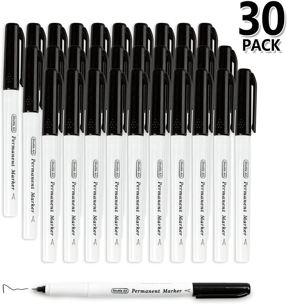 Dry Erase Markers, 32 Black — Shuttle Art