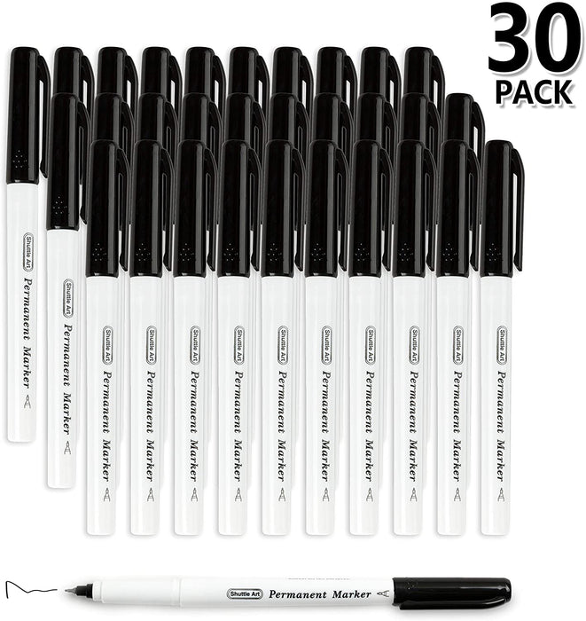 Black Permanent Marker With Fine Point