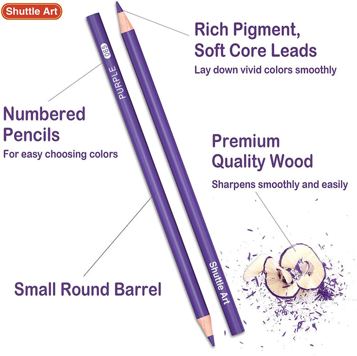 Wholesale Professional Soft Pastel Pre Sharpened Pencils Set 12