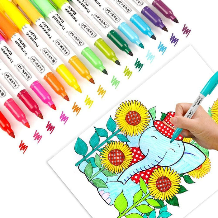 48 Wholesale Water Color Markers - 24 Pk - Fine PoinT- Asst. Colors - at 