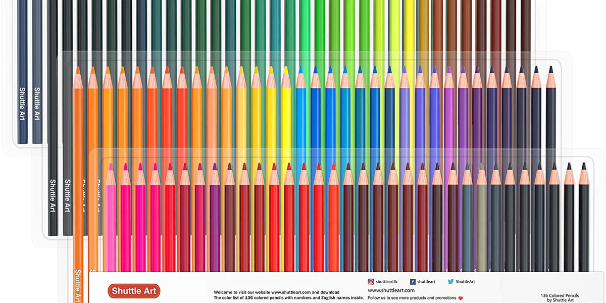 Colored Pencils, Pastel Colors - Set of 60 — Shuttle Art